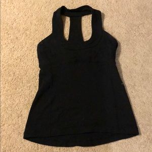 Classic black Lululemon workout top
